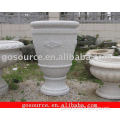 garden granite stone flower pots and planters